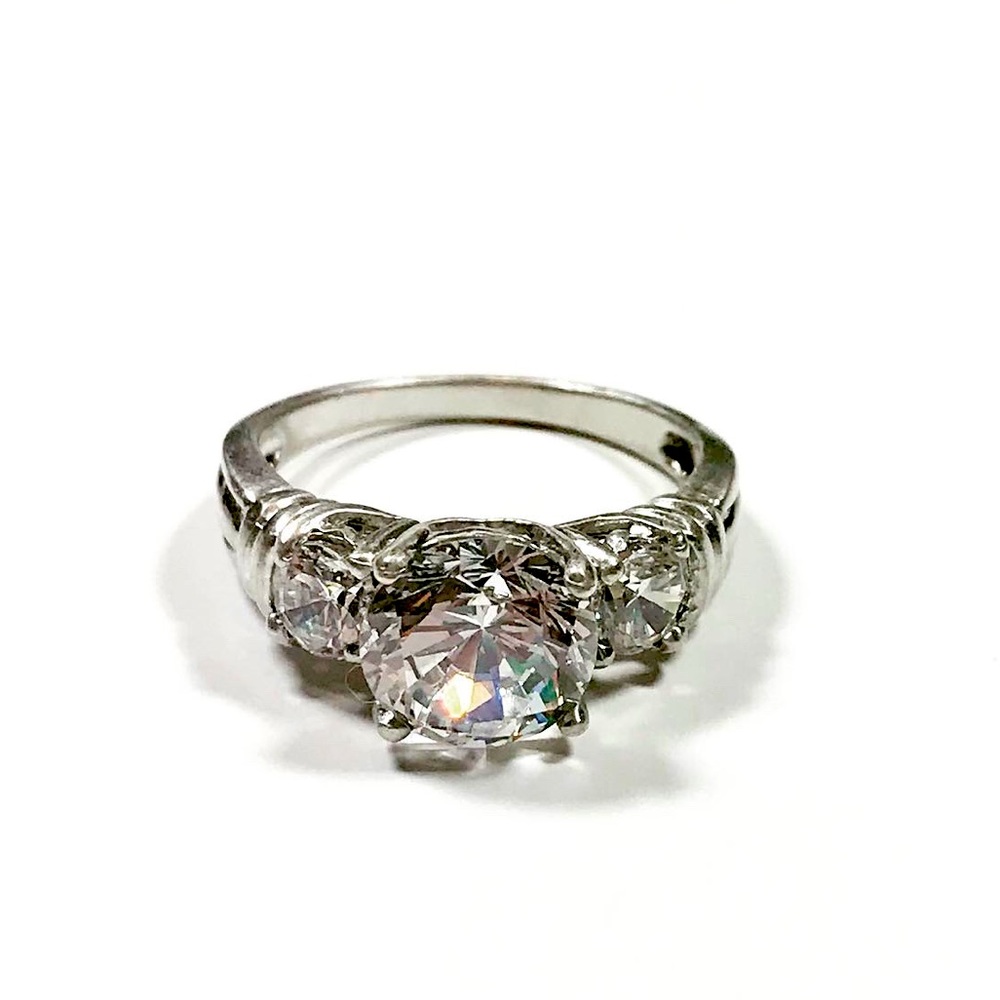 Sterling Silver Brilliant CZ Ring